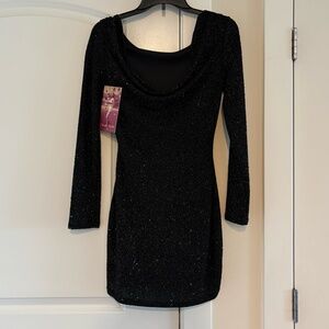 Emerald Sundae Sparkly Mini Dress